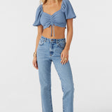 Polly Textured Knit Crop Top