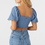 Polly Textured Knit Crop Top