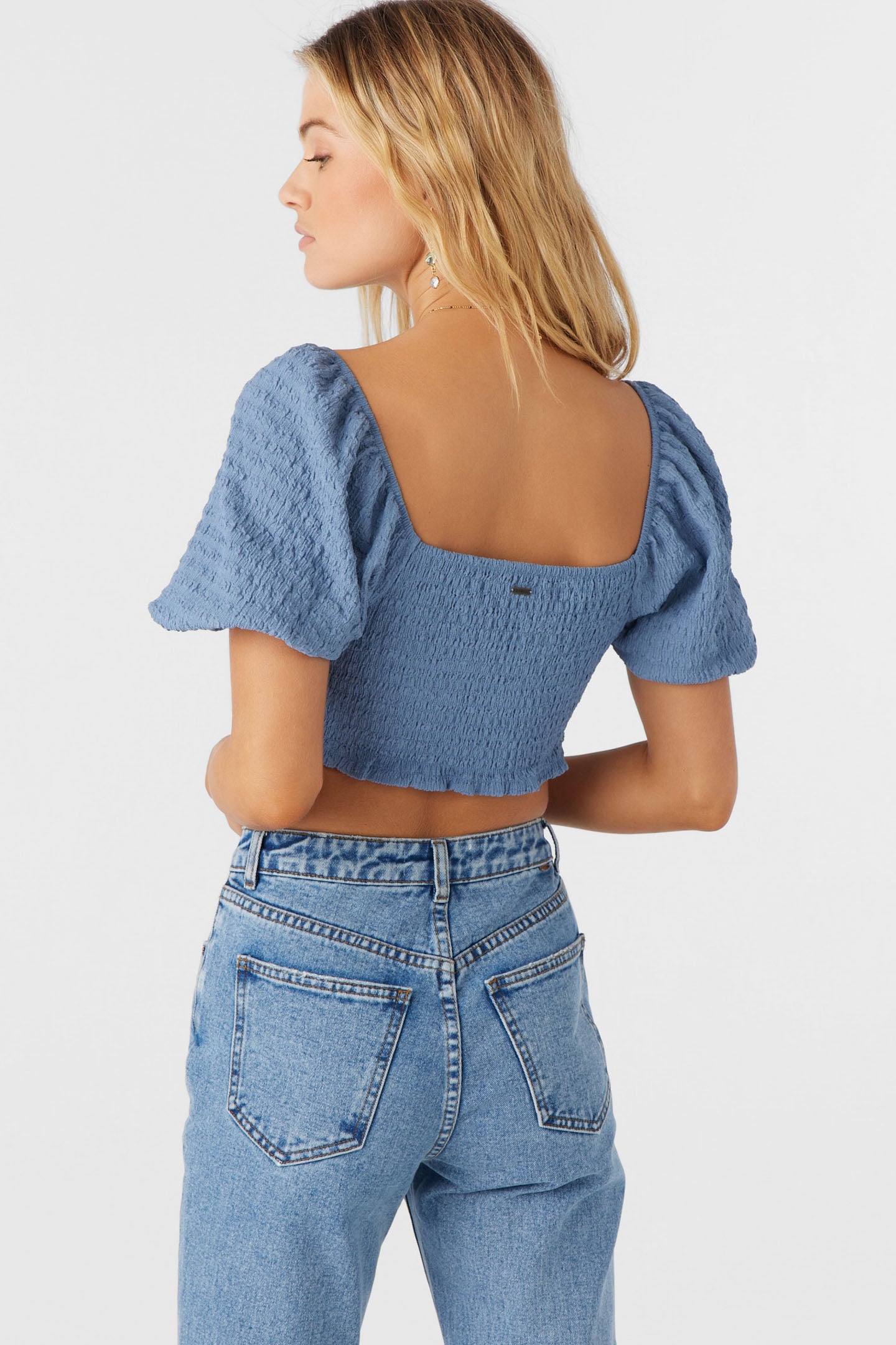 POLLY TEXTURED KNIT CROP TOP