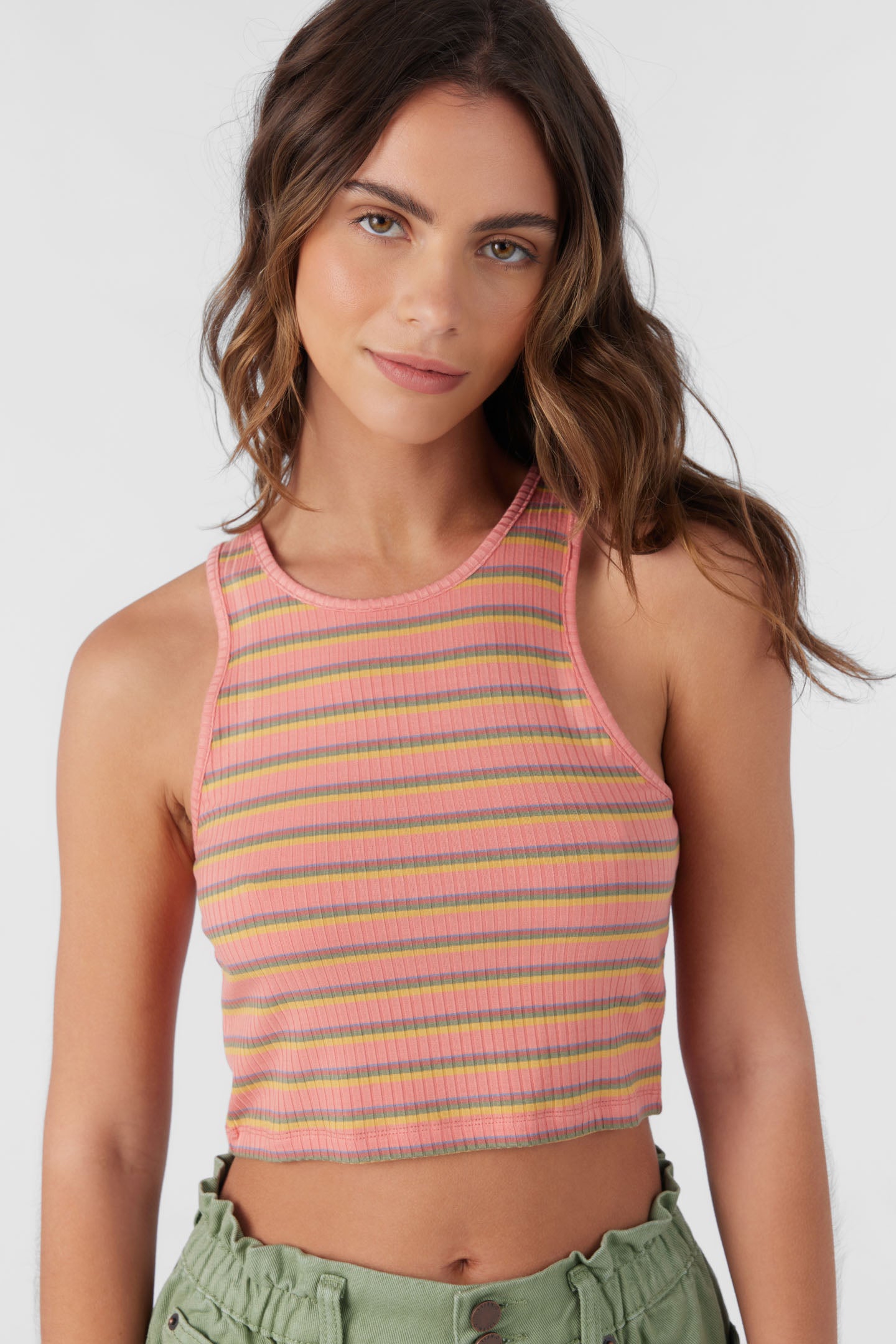 JESSE DAYBREAK STRIPE KNIT TOP