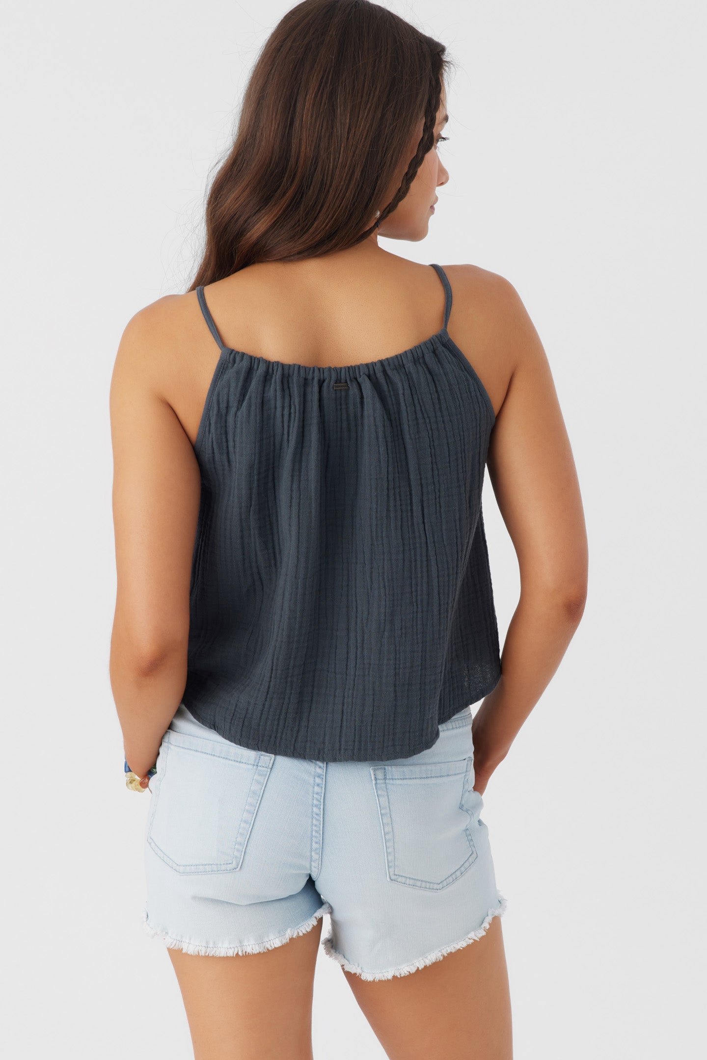 ANYA CRINKLE DOUBLE GAUZE TANK TOP