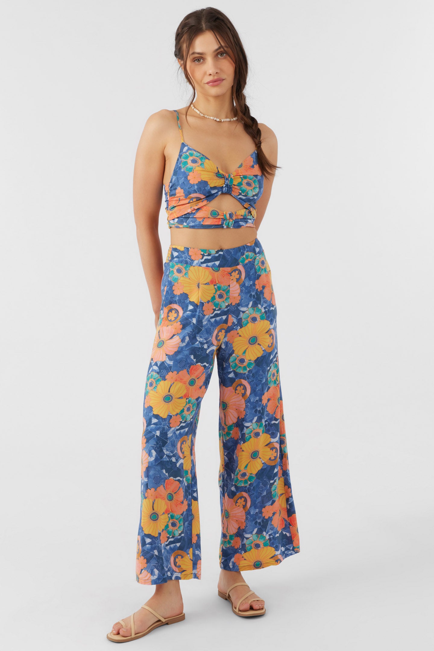 FARRAH JADIA FLORAL CROP TOP