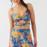 Farrah Jadia Floral Crop Top