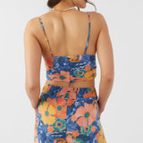 Farrah Jadia Floral Crop Top