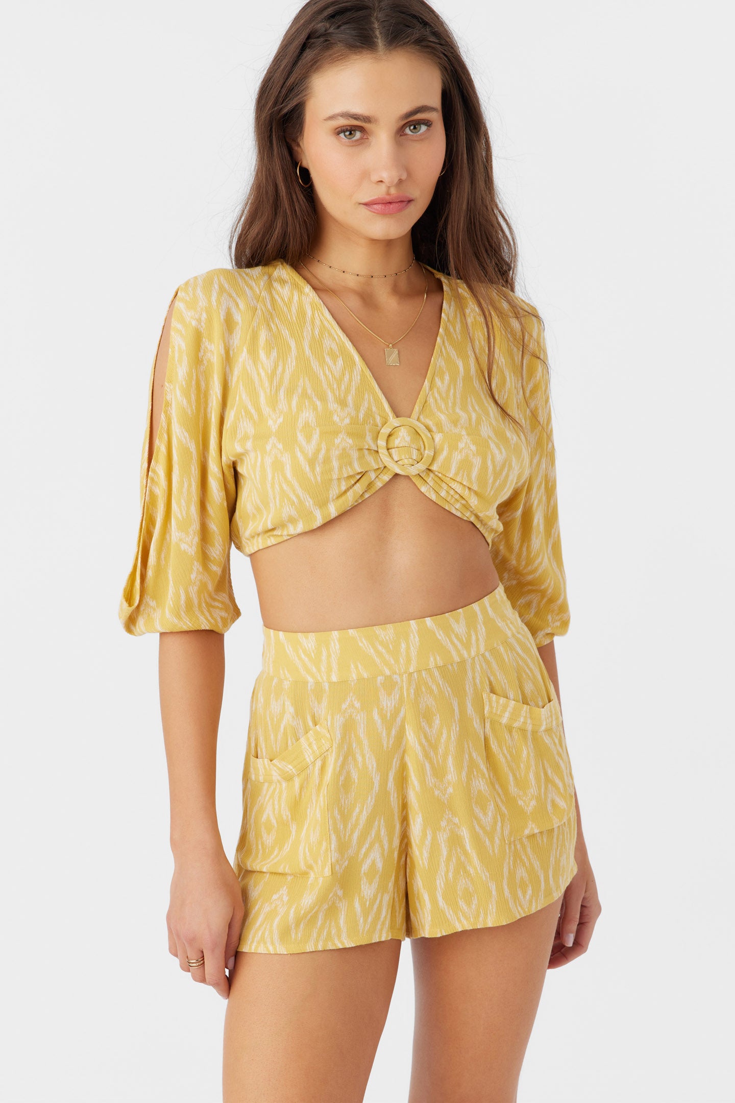 SYLAS ISABELLA IKAT CROP TOP