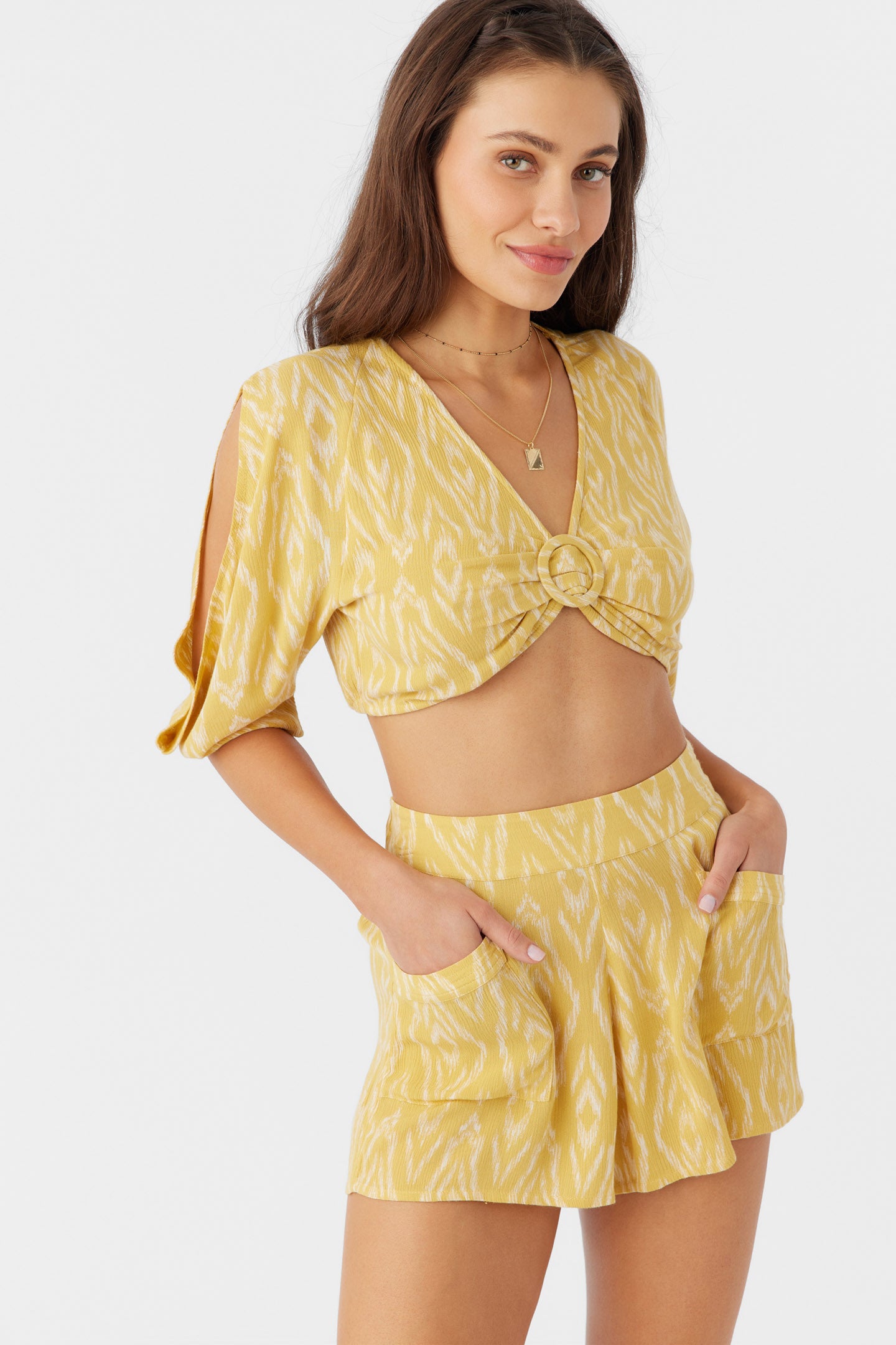 SYLAS ISABELLA IKAT CROP TOP