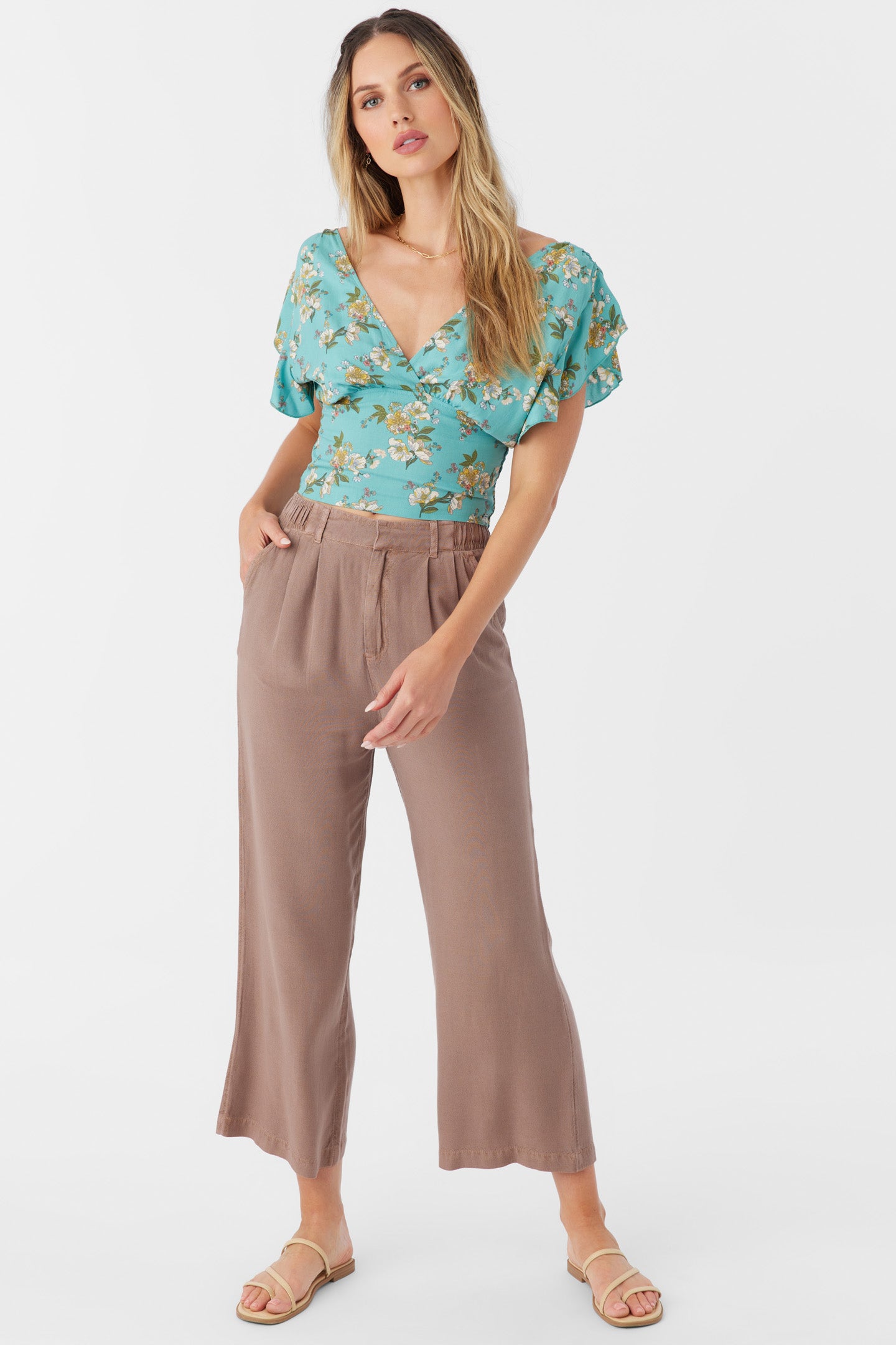 BONNIE MARLOW FLORAL TOP