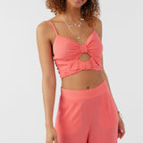 Farrah Solid Crop Top