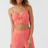 Farrah Solid Crop Top