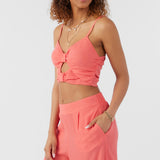 Farrah Solid Crop Top