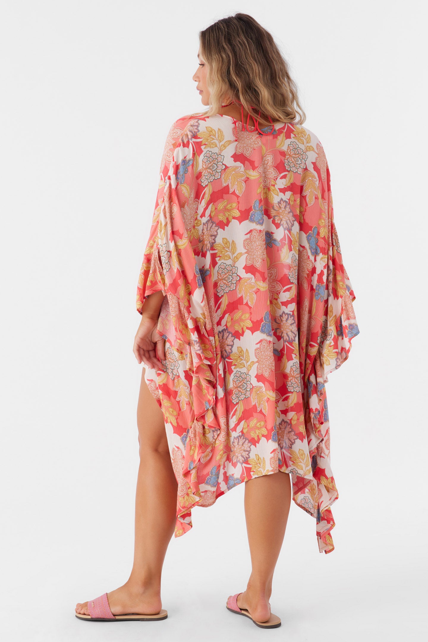 NATALIE ANTAYLA FLORAL KIMONO COVER-UP