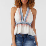 Siena Sundown Stripe Halter Top