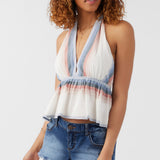 Siena Sundown Stripe Halter Top
