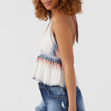 Siena Sundown Stripe Halter Top