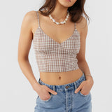 Kalia Cece Gingham Top