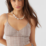 Kalia Cece Gingham Top