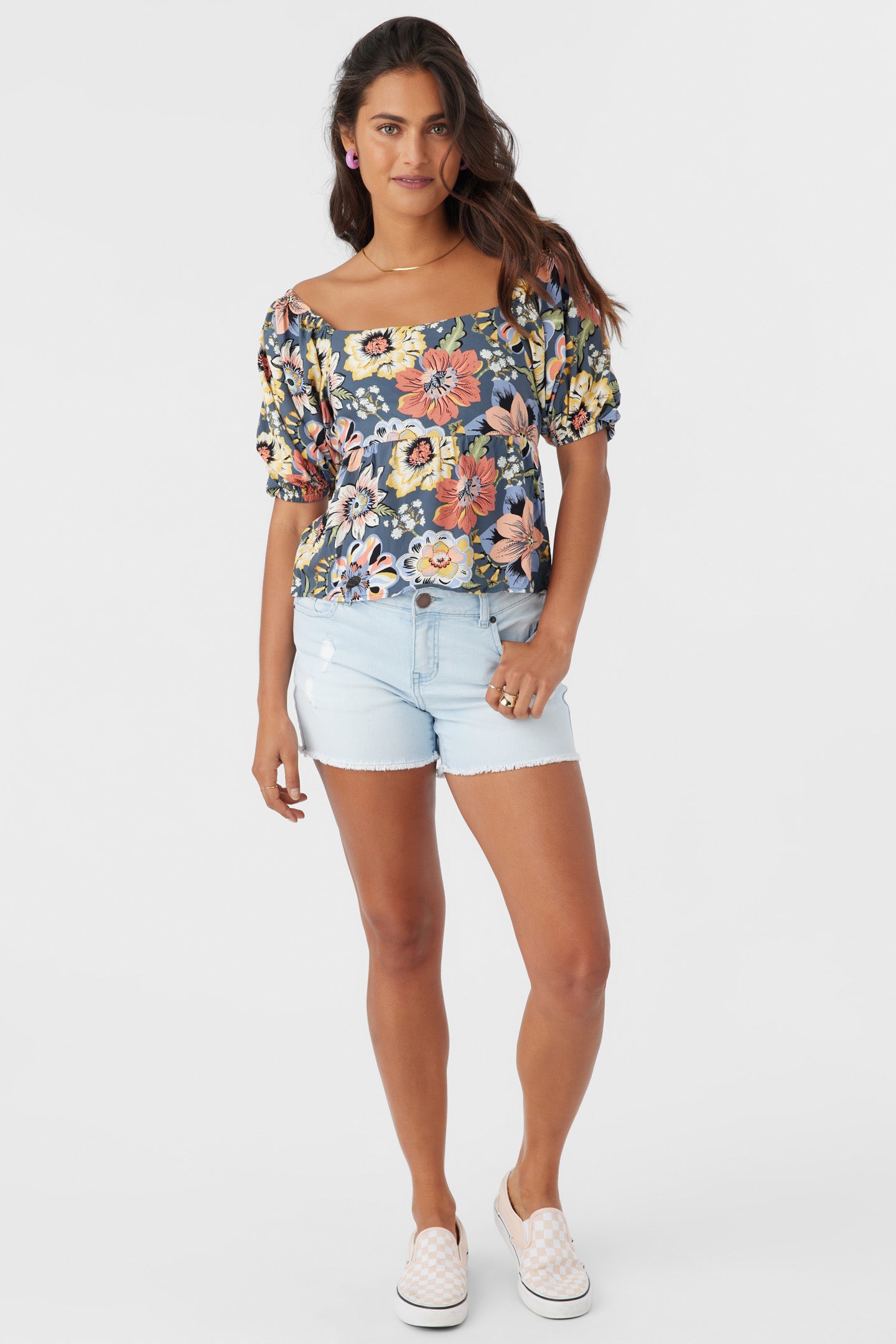 Briar Talitha Floral Top - Slate | O'Neill