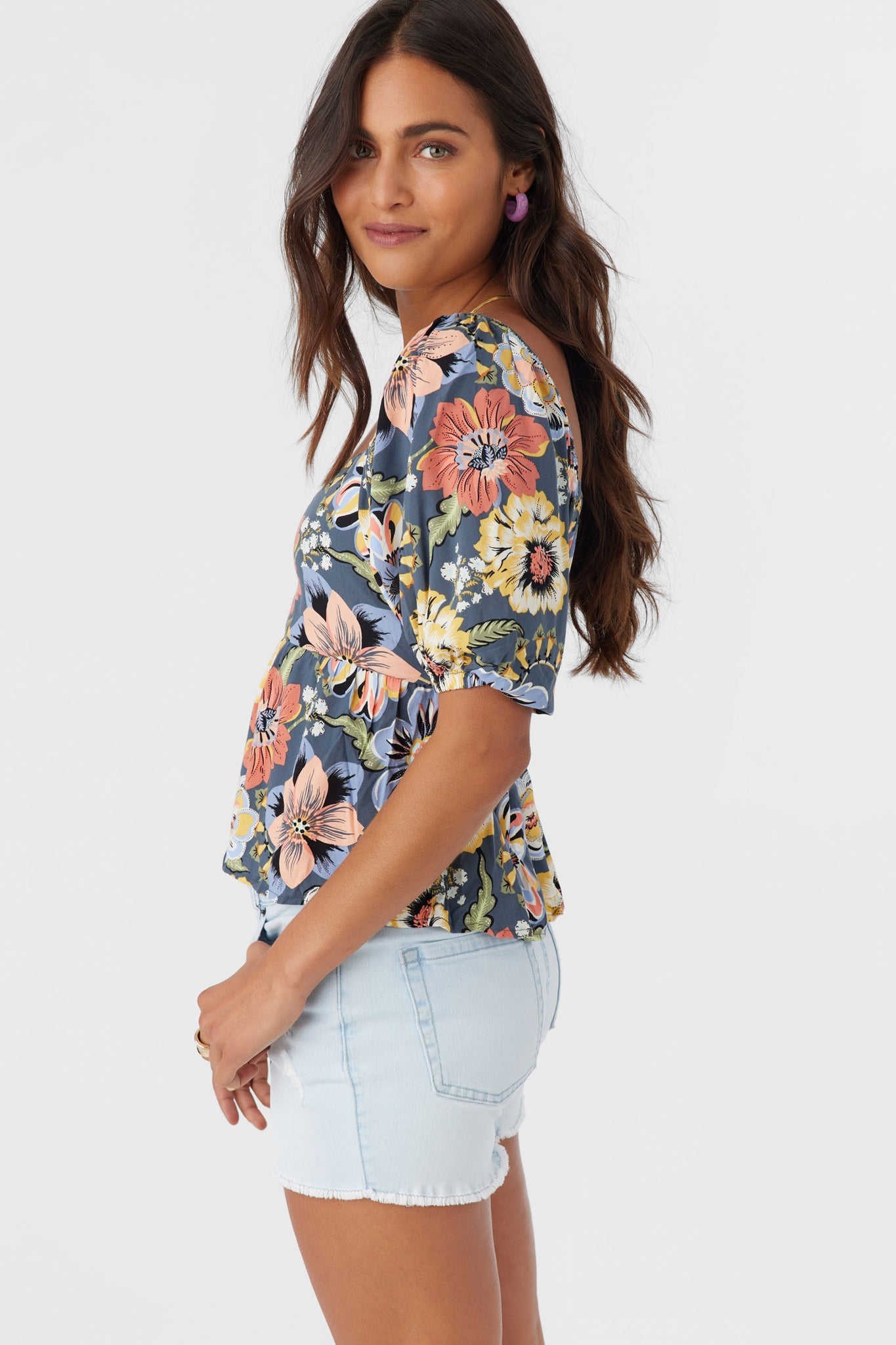 Briar Talitha Floral Top - Slate | O'Neill