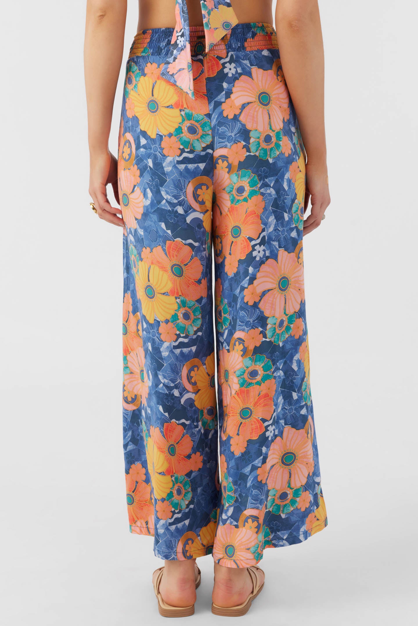 FARRAH JADIA FLORAL BEACH PANTS