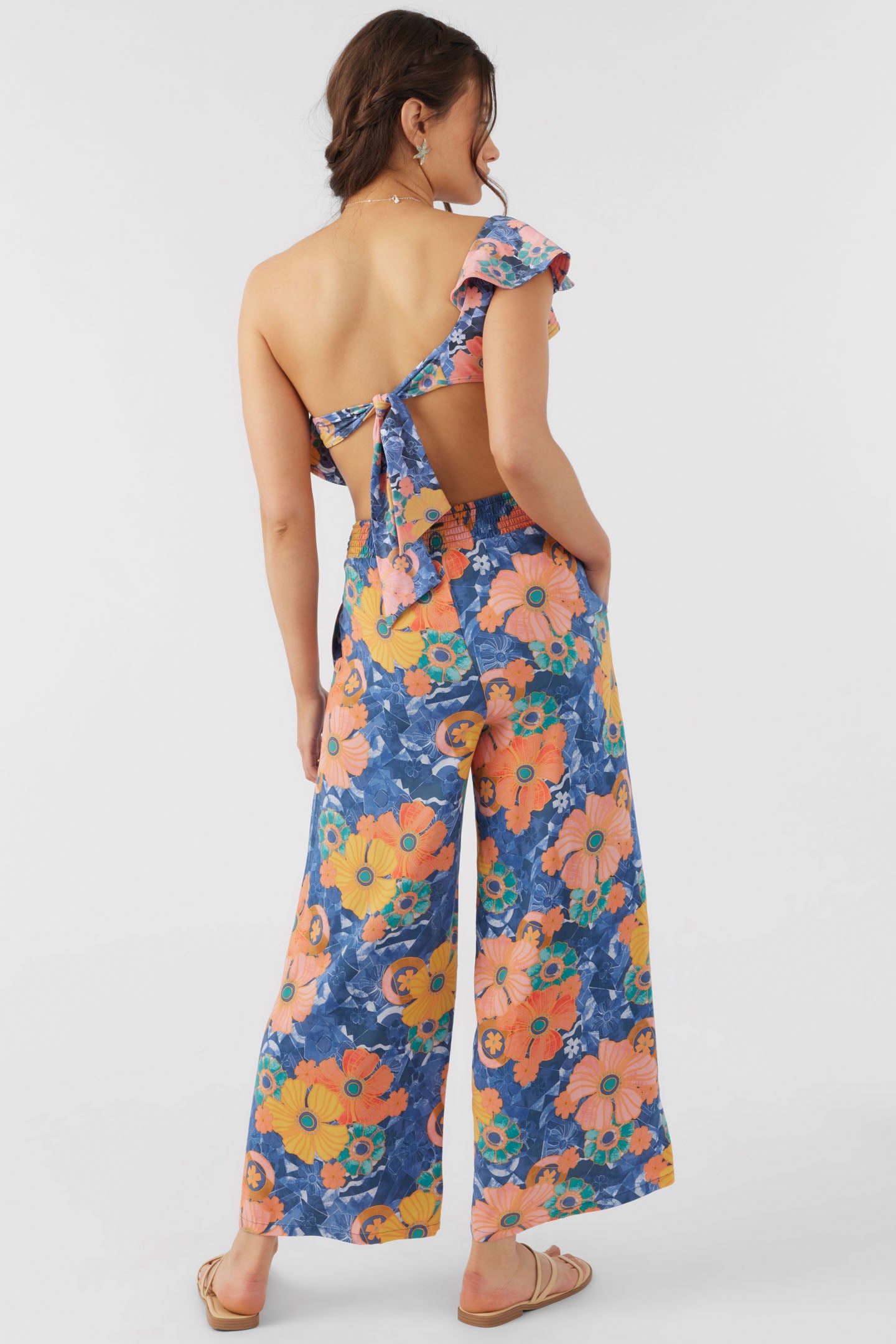 FARRAH JADIA FLORAL BEACH PANTS