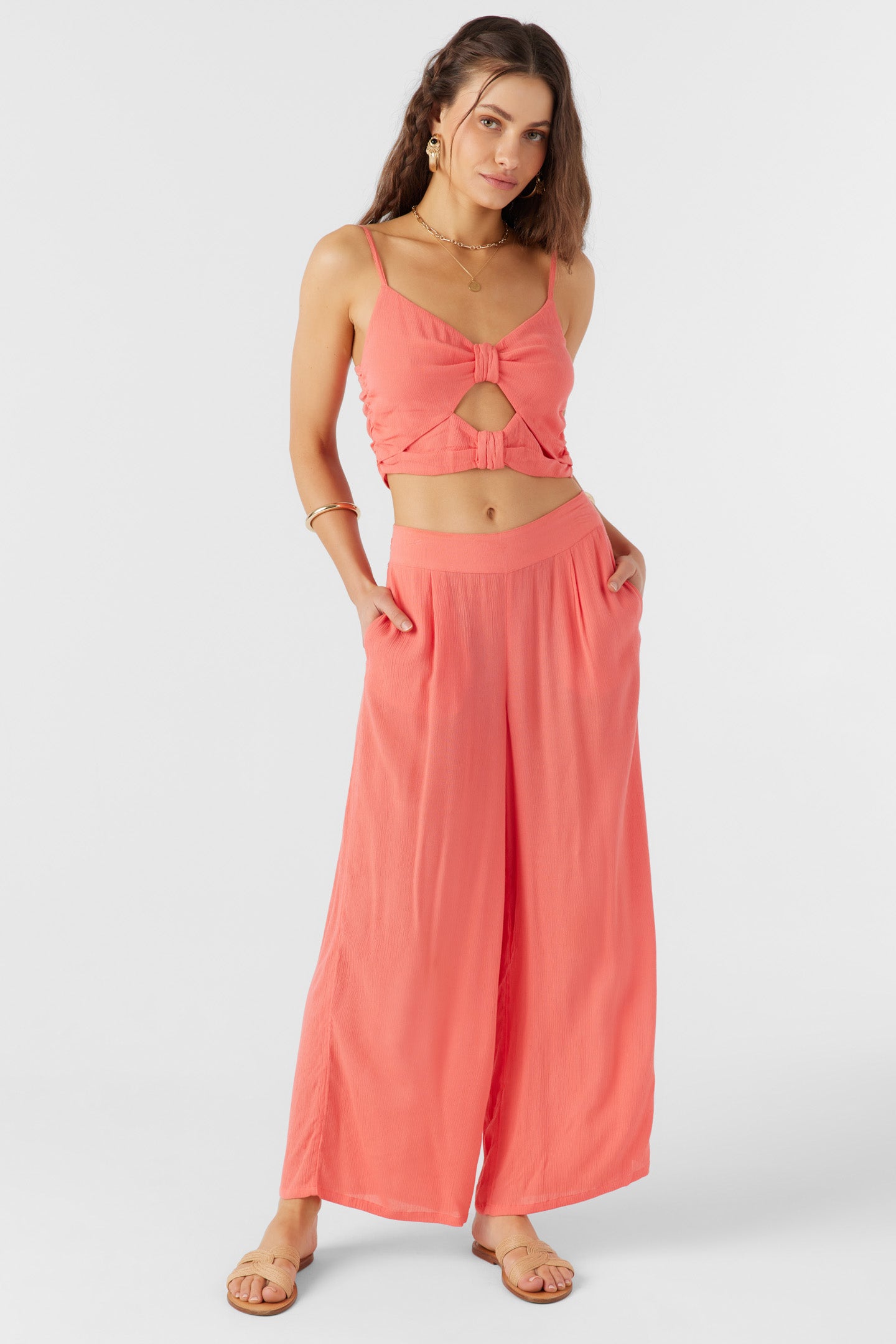 FARRAH SOLID BEACH PANTS