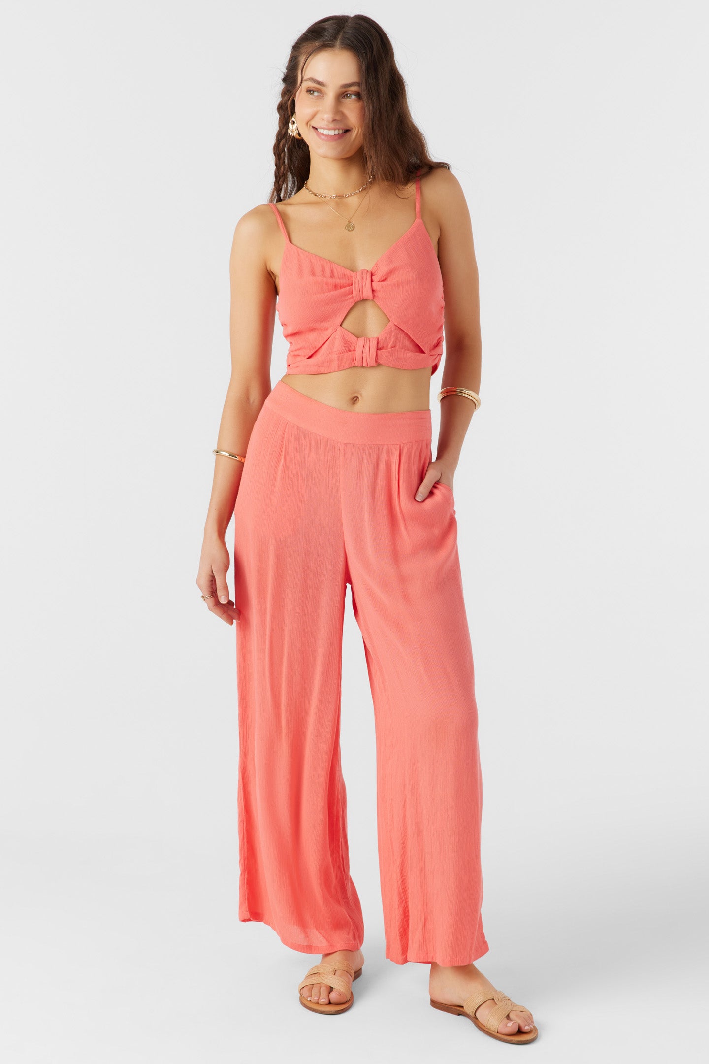 FARRAH SOLID BEACH PANTS