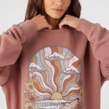 Choice Crew Neck Oversized-Fit Fleece Pullover