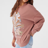 Choice Crew Neck Oversized-Fit Fleece Pullover