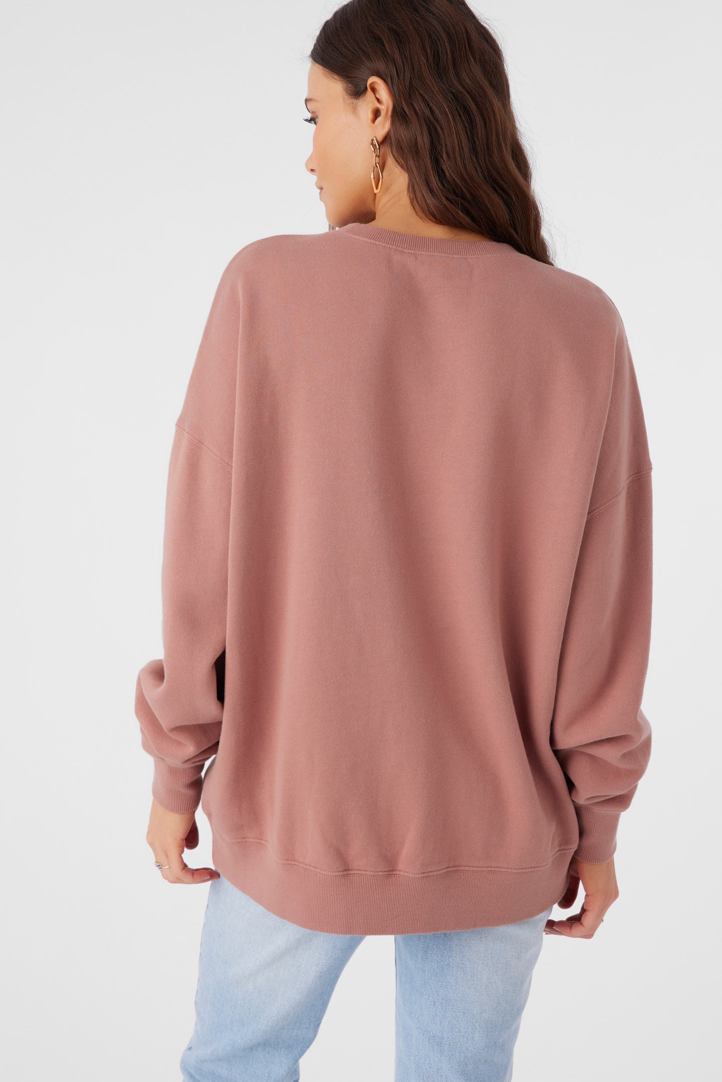 CHOICE CREW NECK OVERSIZED-FIT FLEECE PULLOVER