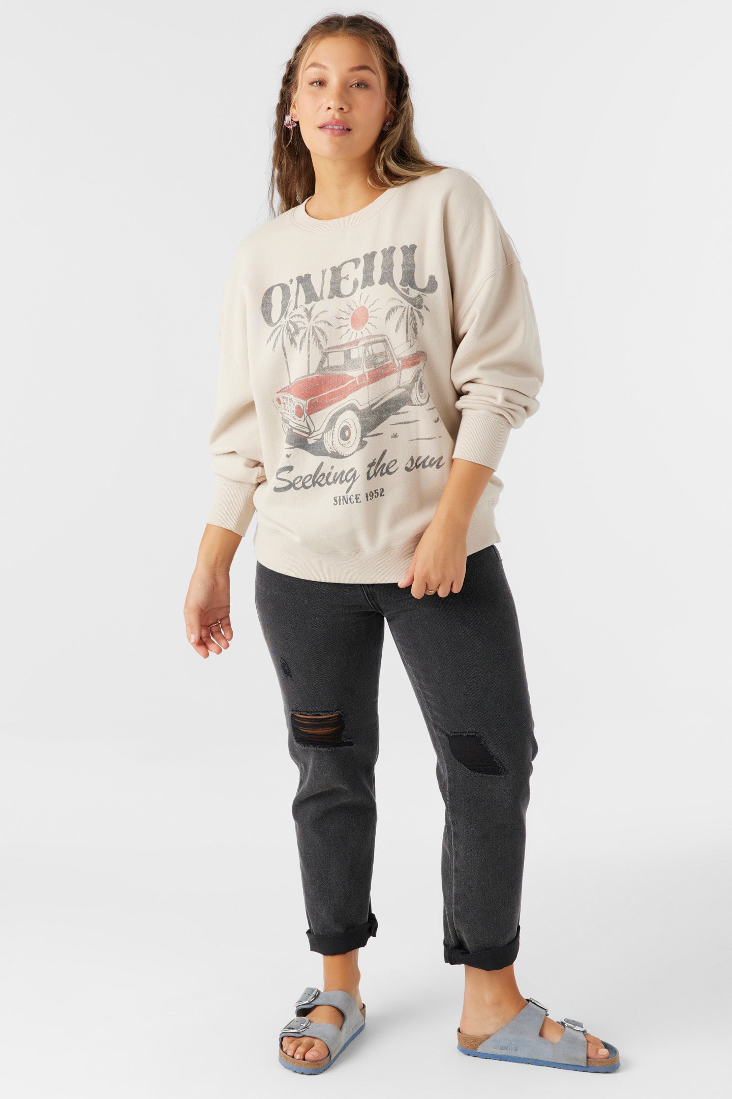 CHOICE CREWNECK OVERSIZED-FIT FLEECE PULLOVER