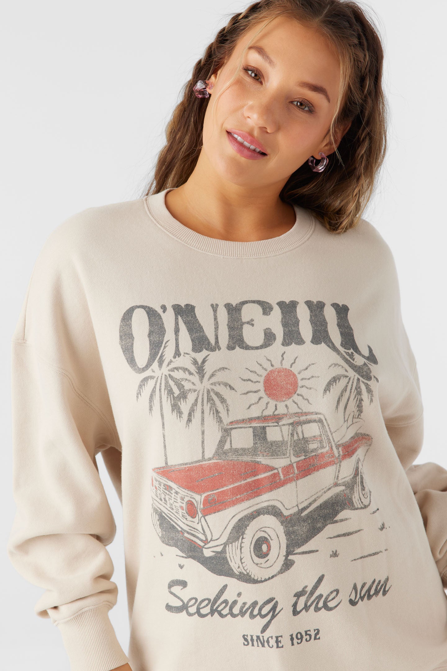 CHOICE CREWNECK OVERSIZED-FIT FLEECE PULLOVER