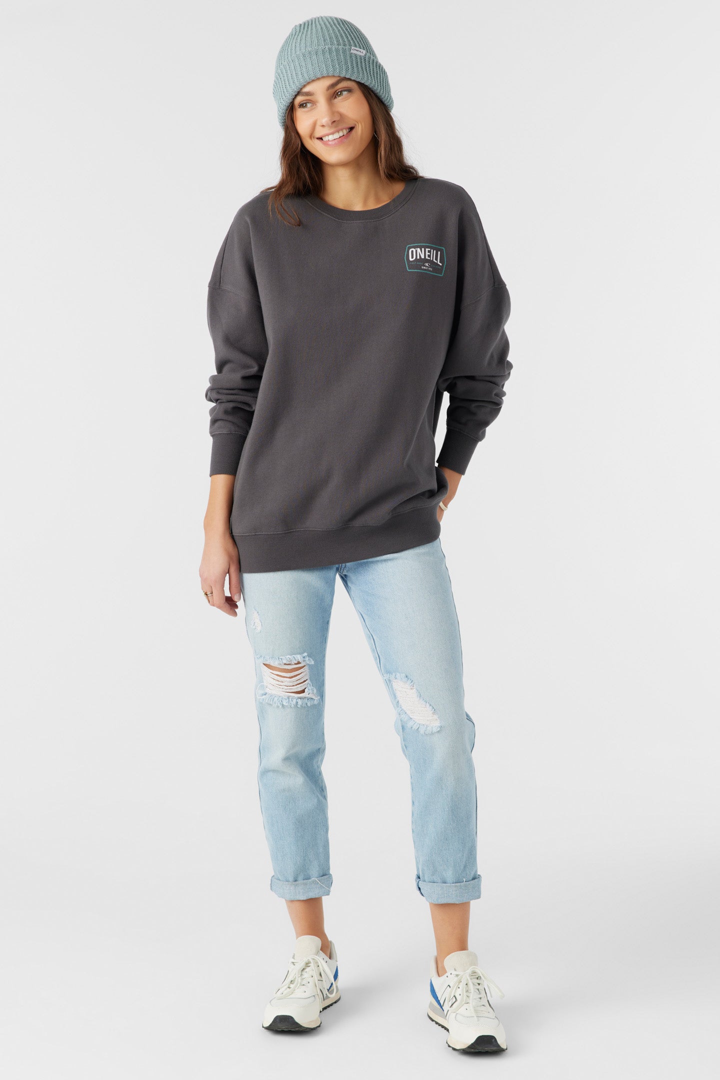 CHOICE CREWNECK OVERSIZED-FIT FLEECE PULLOVER