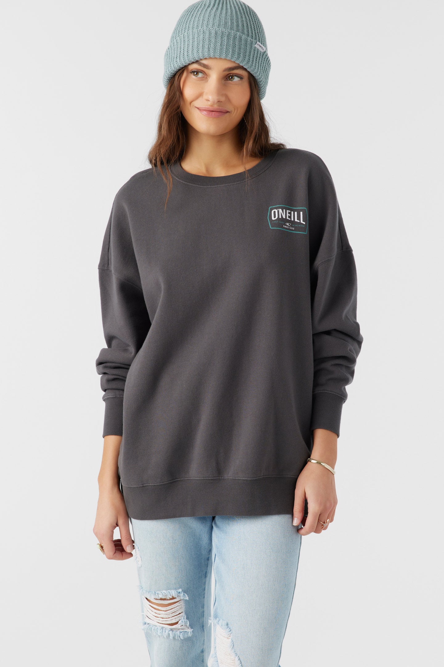 CHOICE CREWNECK OVERSIZED-FIT FLEECE PULLOVER