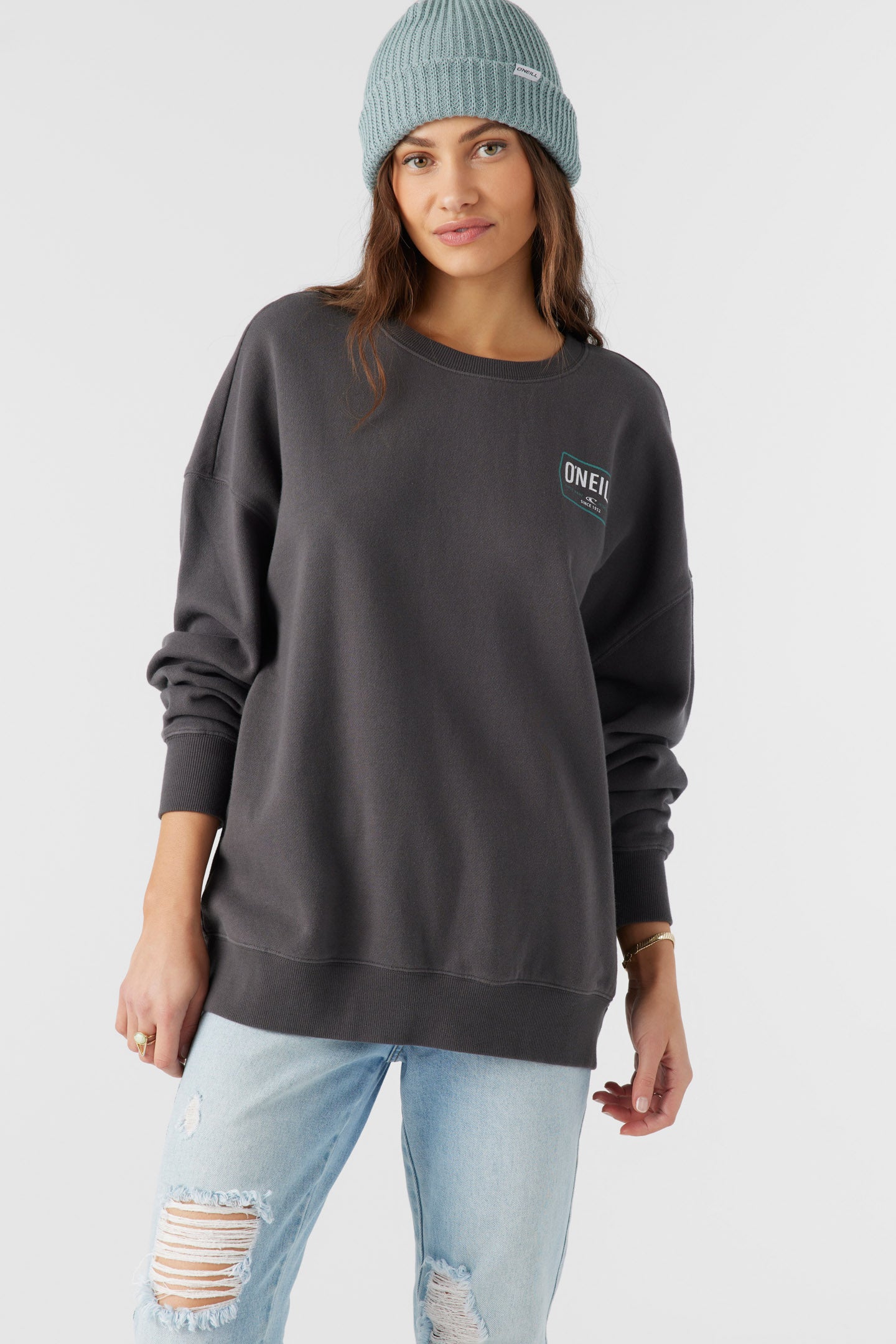 CHOICE CREWNECK OVERSIZED-FIT FLEECE PULLOVER