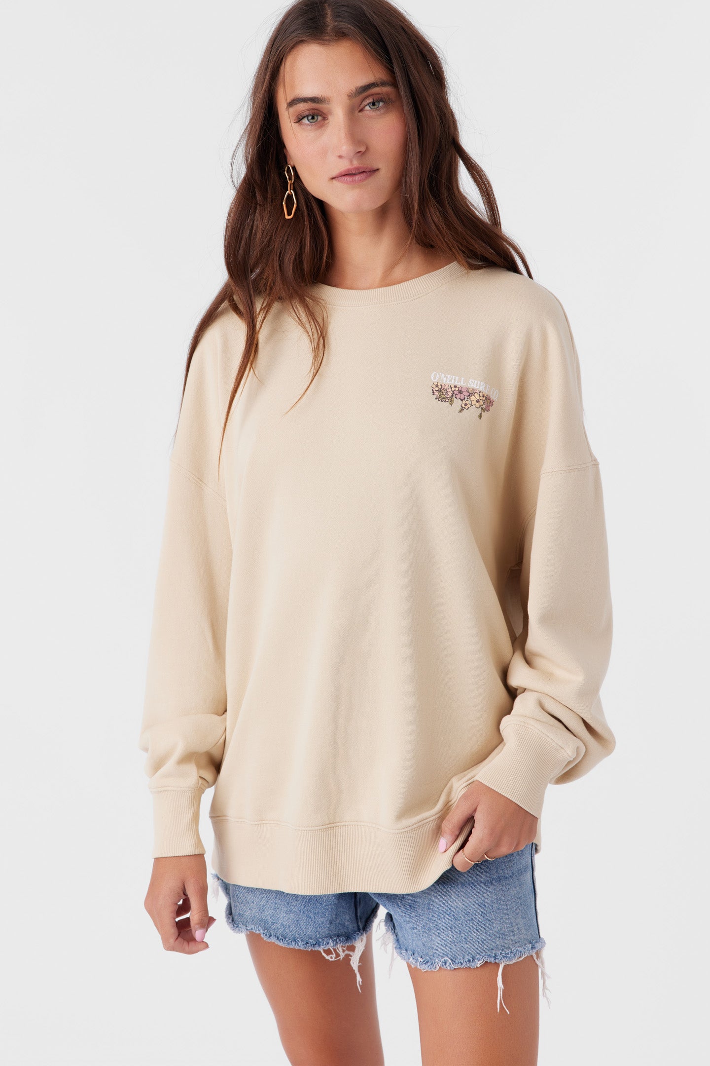 CHOICE CREWNECK OVERSIZED-FIT FLEECE PULLOVER