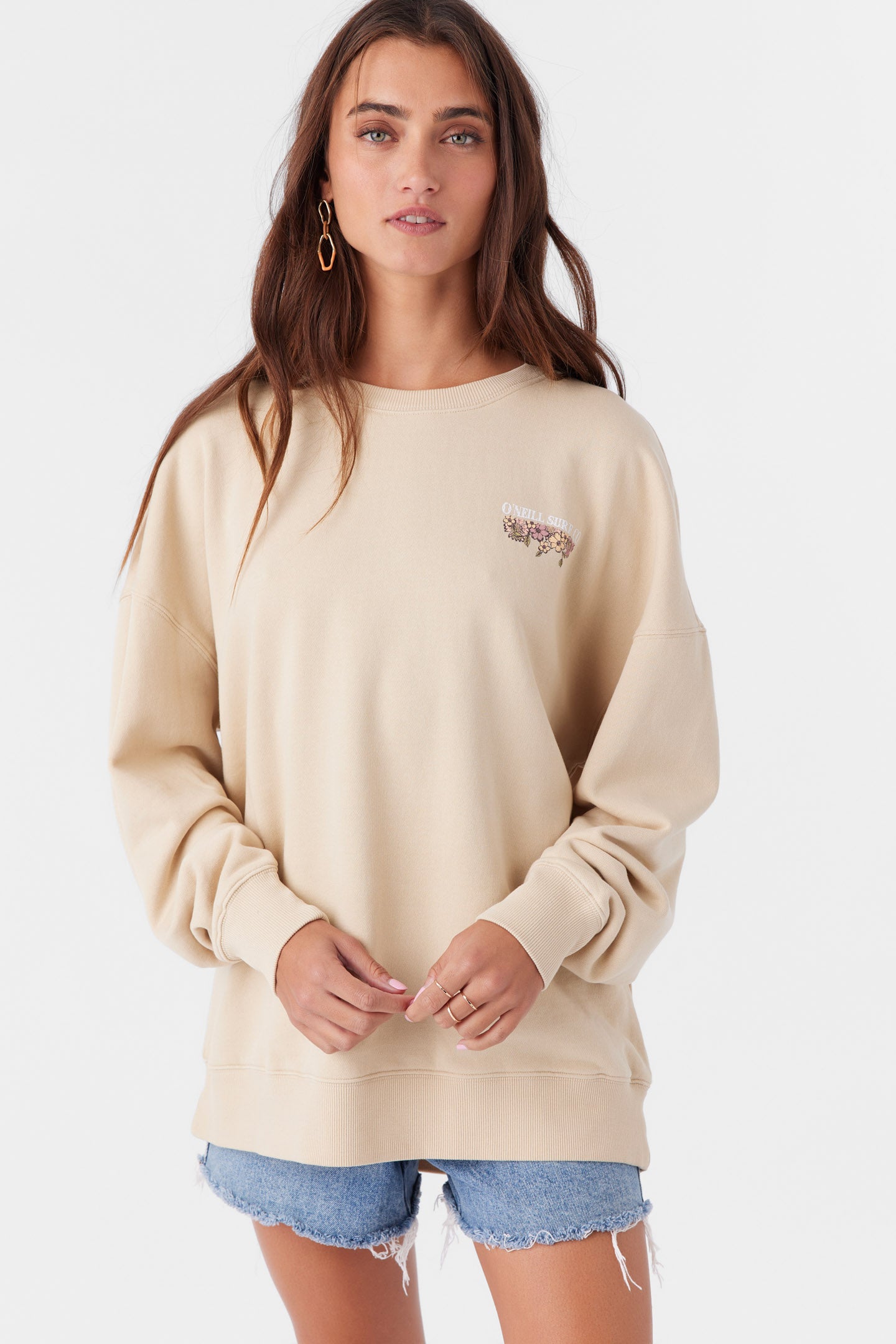 CHOICE CREWNECK OVERSIZED-FIT FLEECE PULLOVER