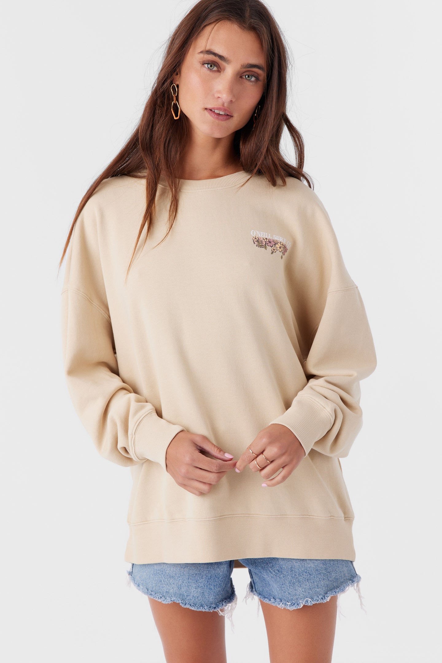 CHOICE CREWNECK OVERSIZED-FIT FLEECE PULLOVER