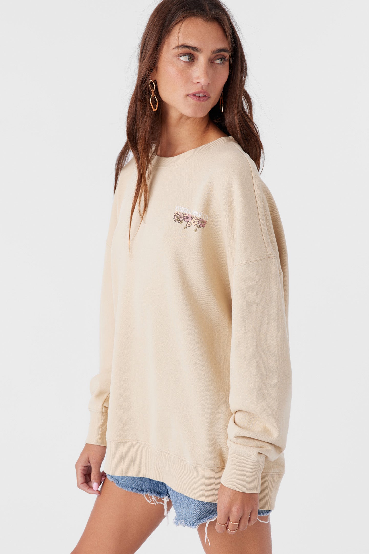 CHOICE CREWNECK OVERSIZED-FIT FLEECE PULLOVER