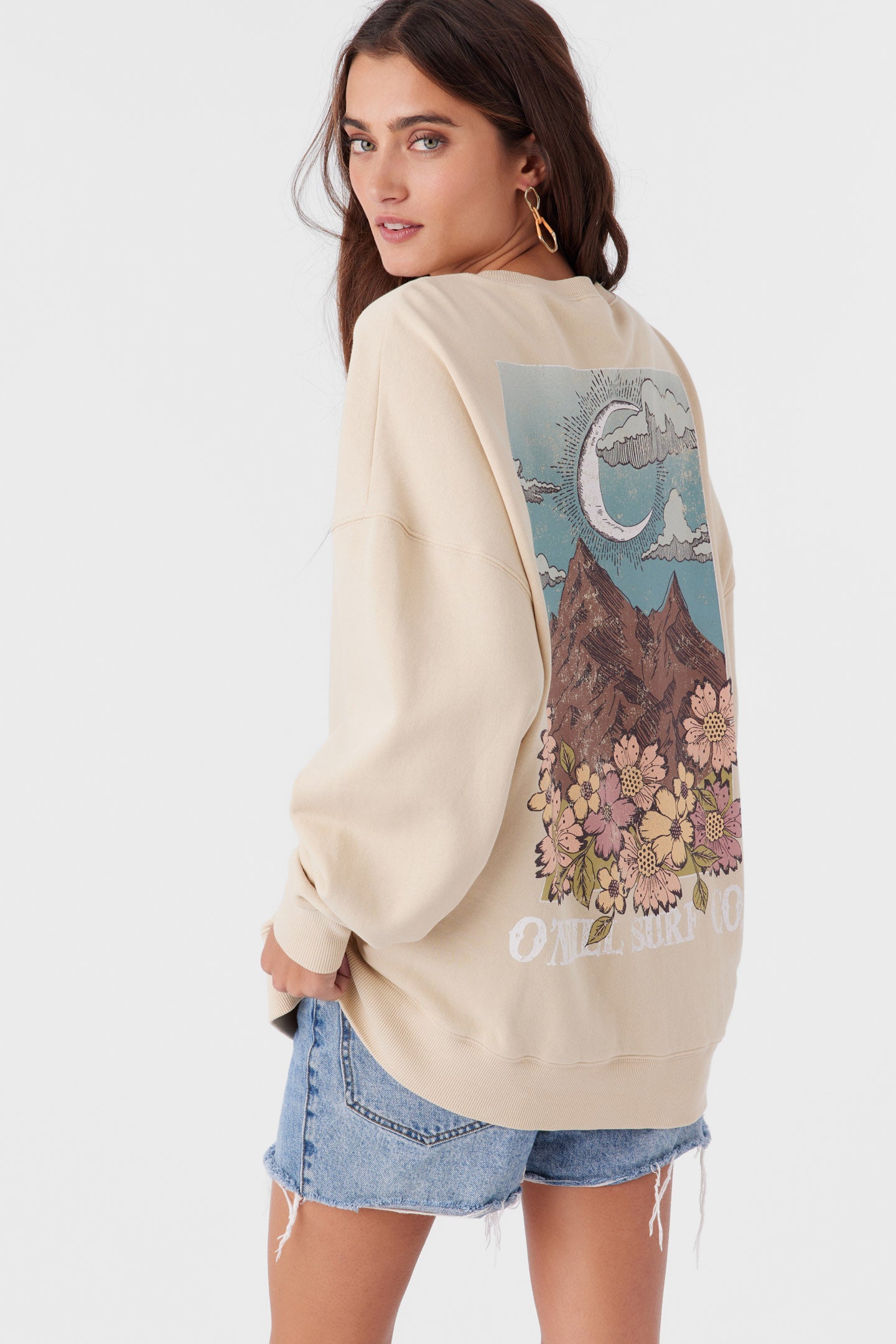 CHOICE CREWNECK OVERSIZED-FIT FLEECE PULLOVER