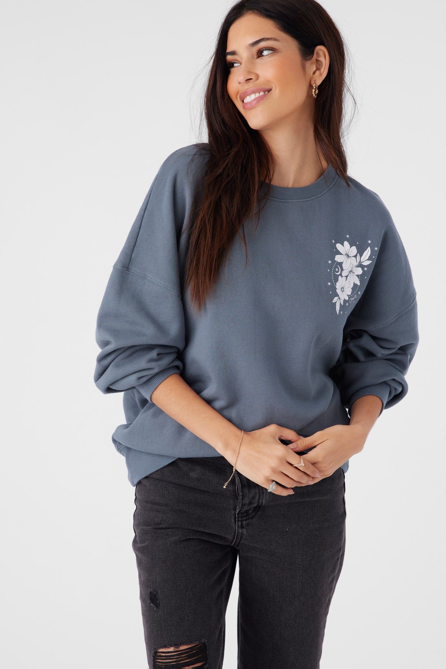 CHOICE CREW NECK OVERSIZED FIT FLEECE PULLOVER