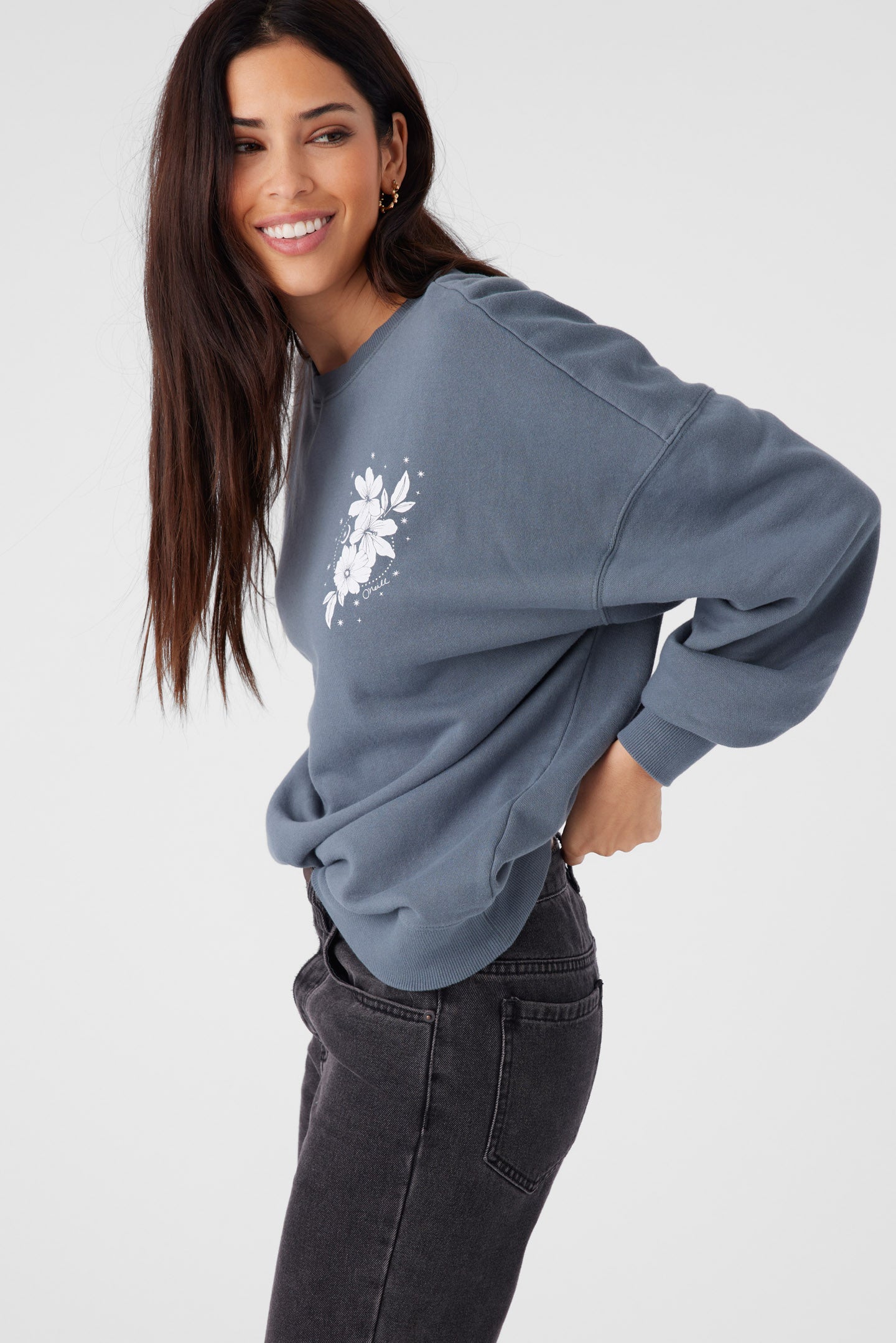 CHOICE CREW NECK OVERSIZED FIT FLEECE PULLOVER