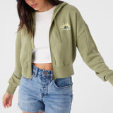 Darcie Hooded Zip Fleece Jacket