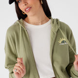 Darcie Hooded Zip Fleece Jacket