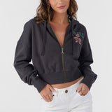 Darcie Hooded Zip Fleece Jacket