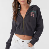 Darcie Hooded Zip Fleece Jacket