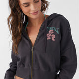 Darcie Hooded Zip Fleece Jacket