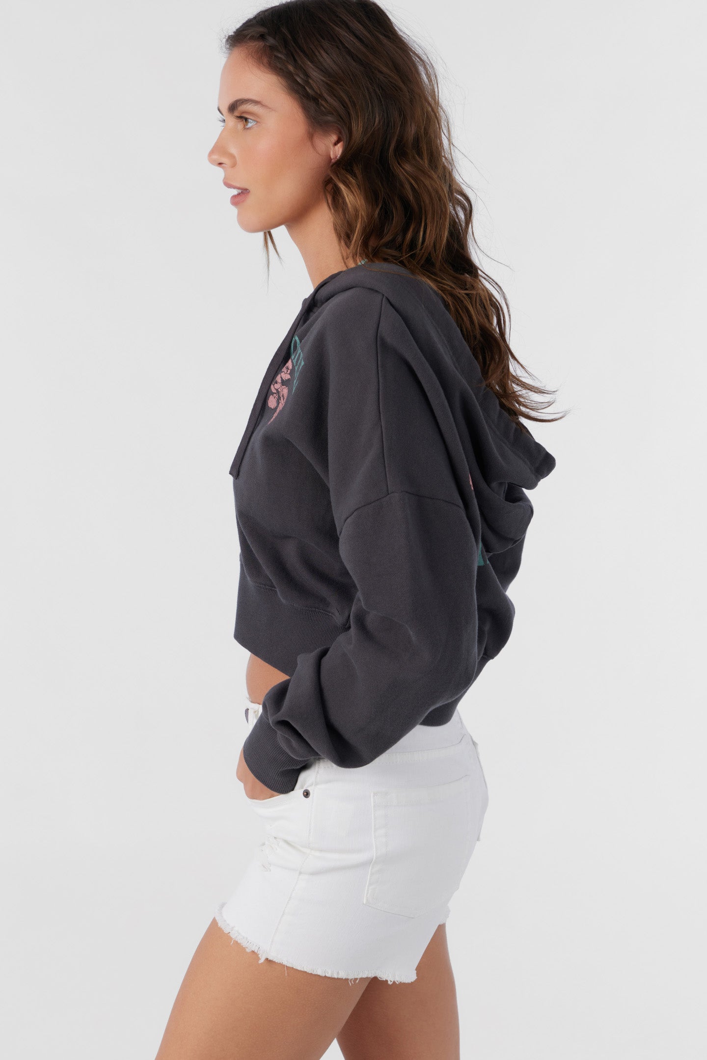 DARCIE HOODED ZIP FLEECE JACKET