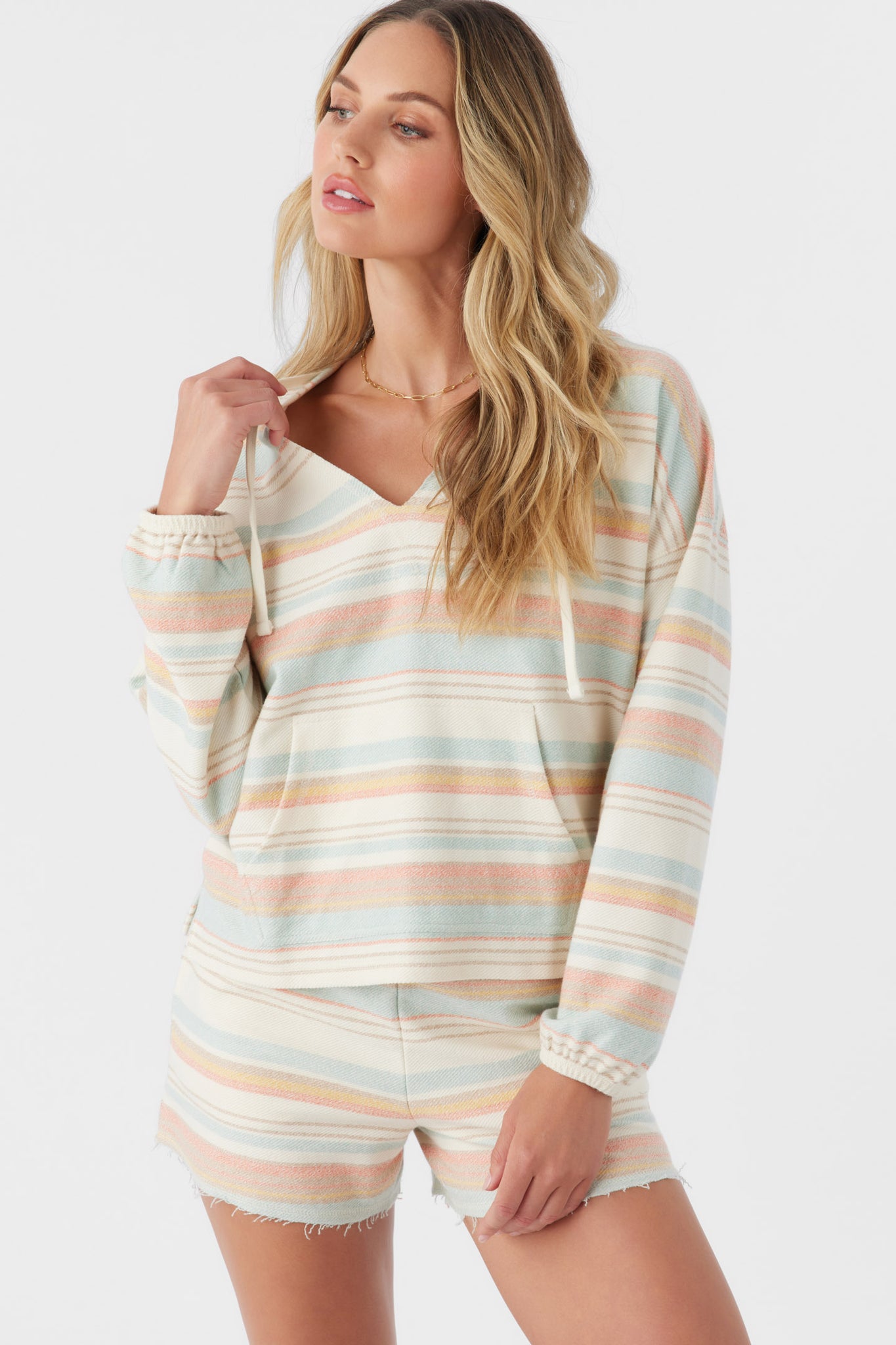 ROSARITO HOODED LOUNGE PULLOVER