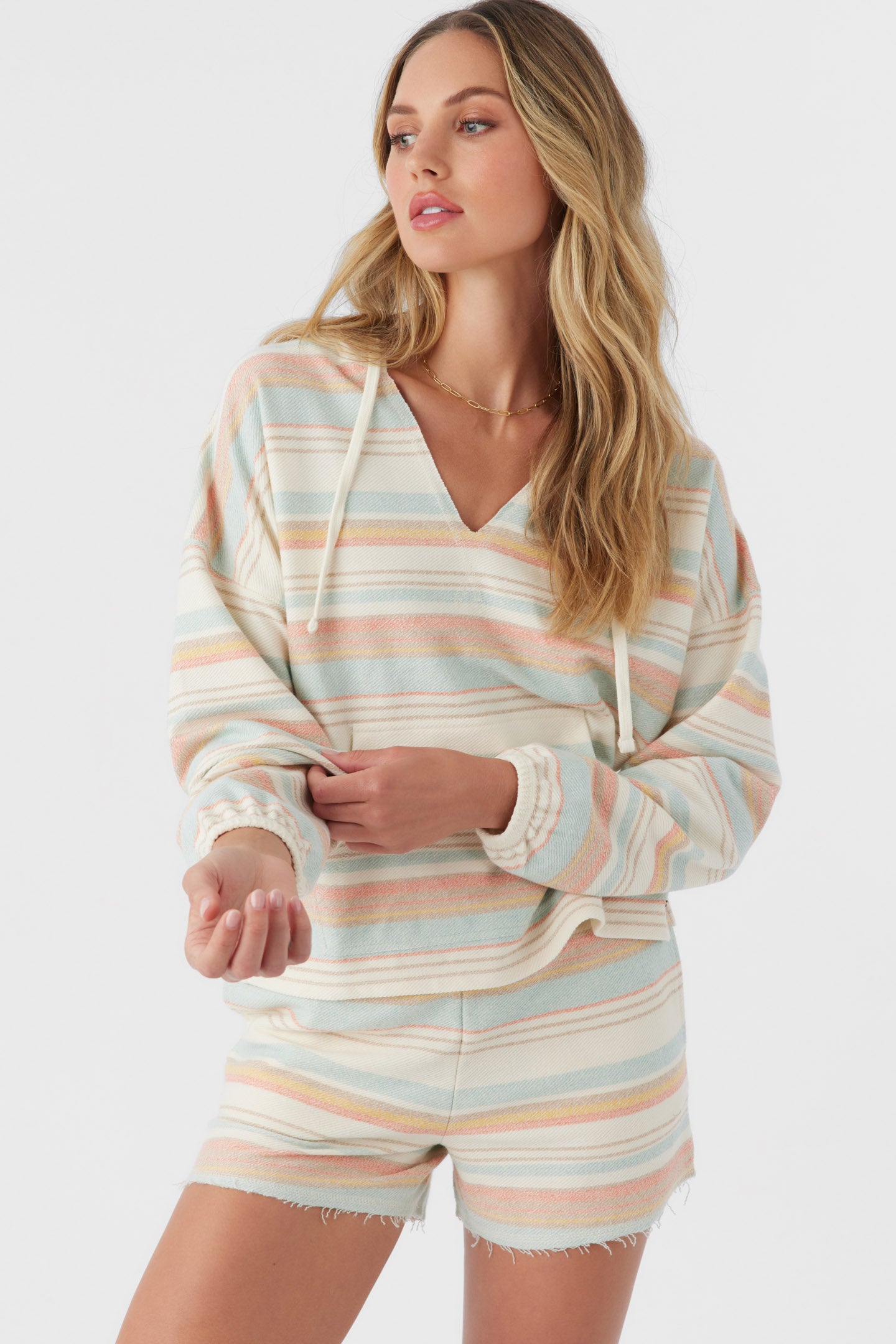 ROSARITO HOODED LOUNGE PULLOVER