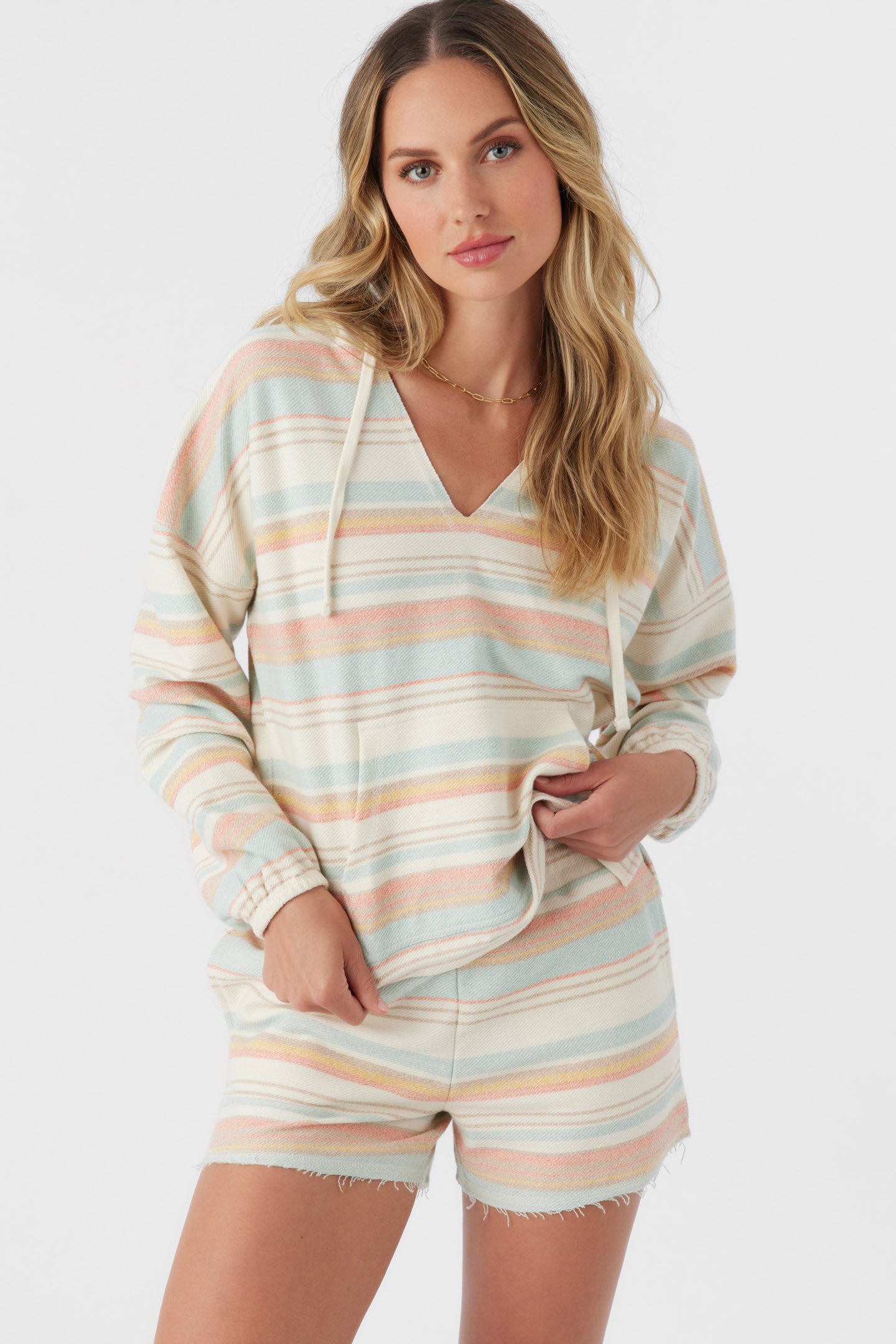 ROSARITO HOODED LOUNGE PULLOVER